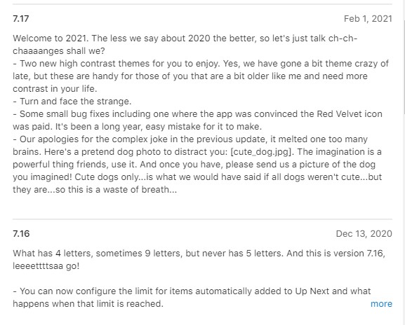 Examples of creative whats new sections Examples of creative whats new sections