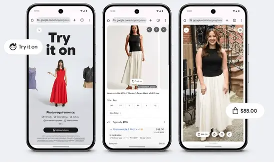 Try it om virtual shopping strip